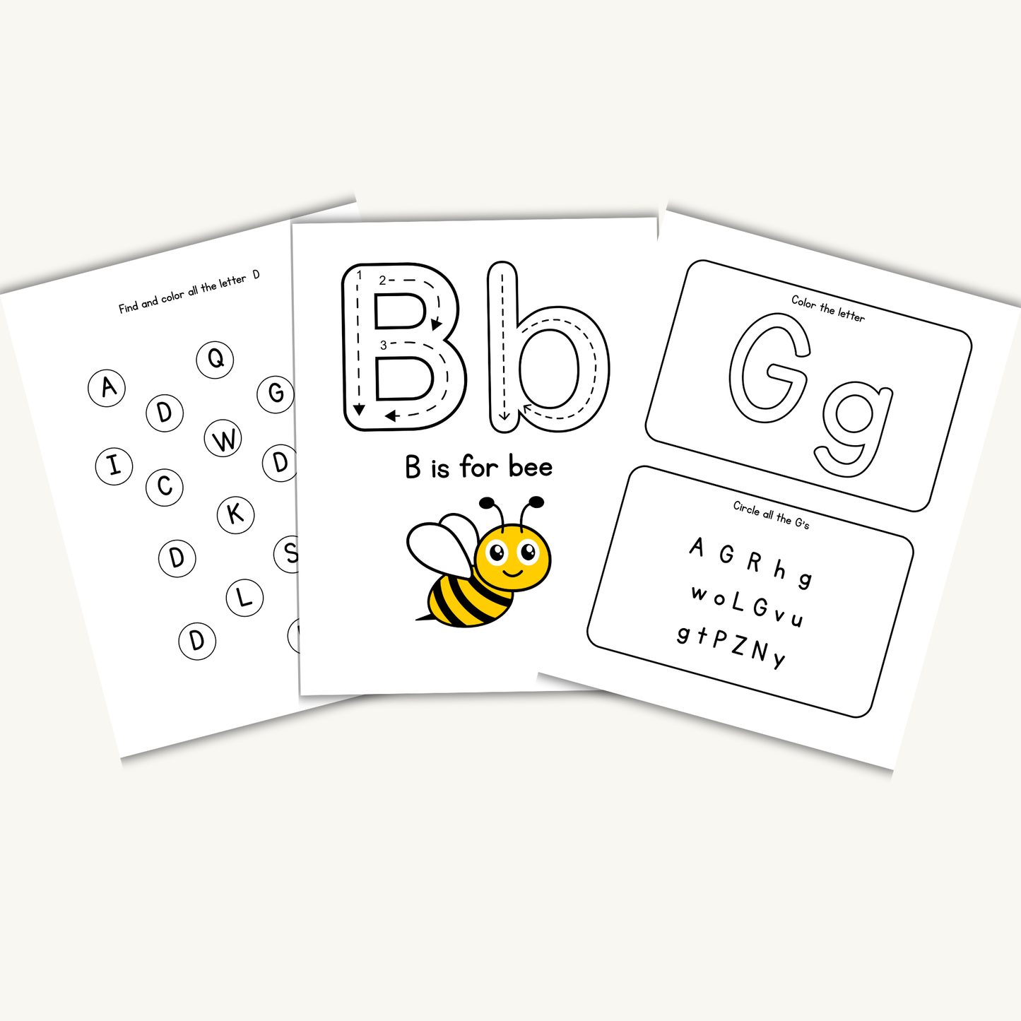 A–M Alphabet Learning Workbook for Preschool & Kindergarten