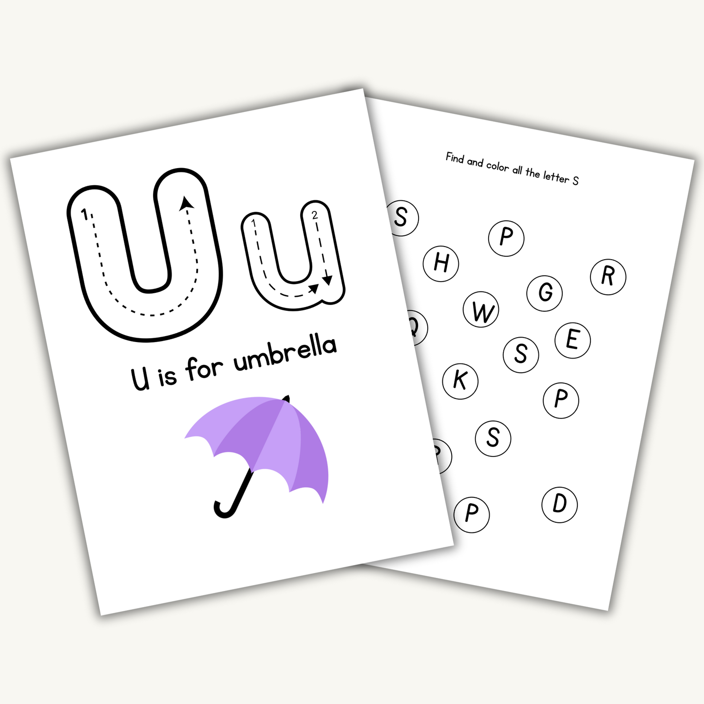 N-Z alphabet learning workbook for Preschool & kindergarten