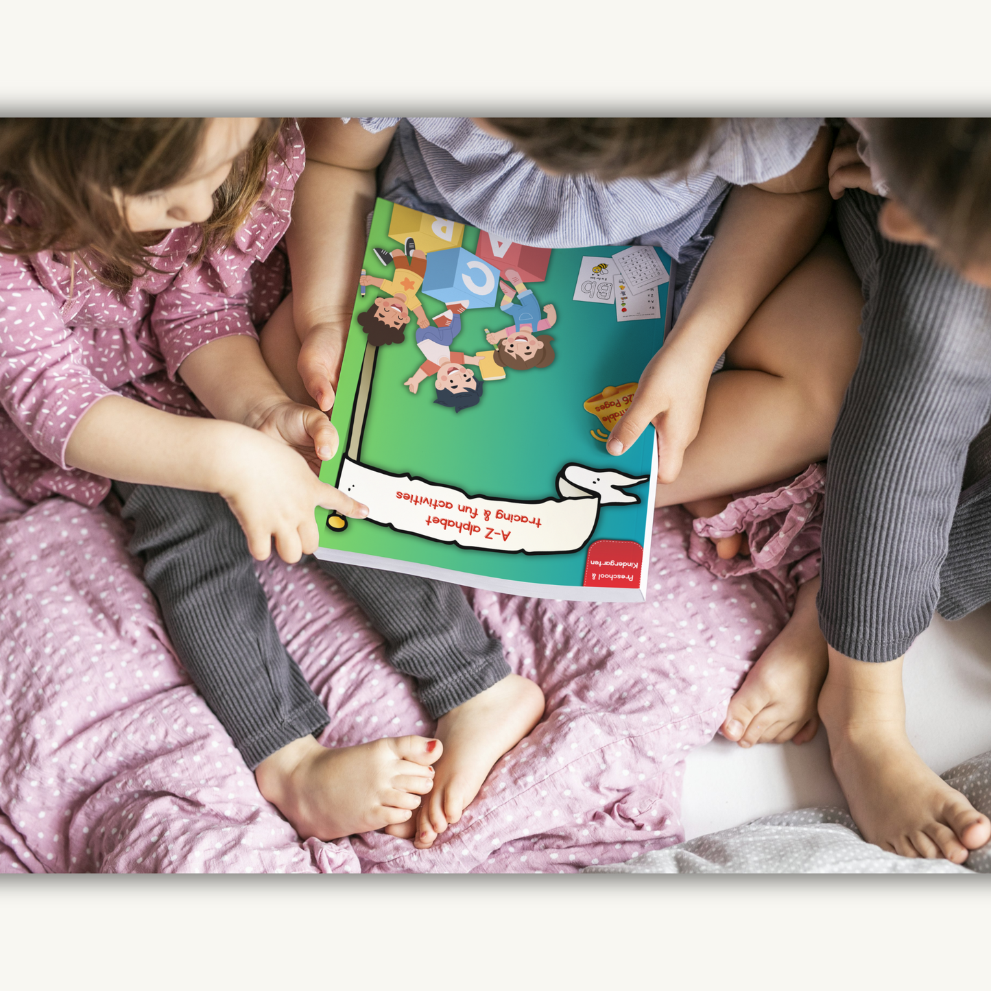 “A–Z alphabet tracing and activities workbook for preschool and kindergarten, instant download PDF”