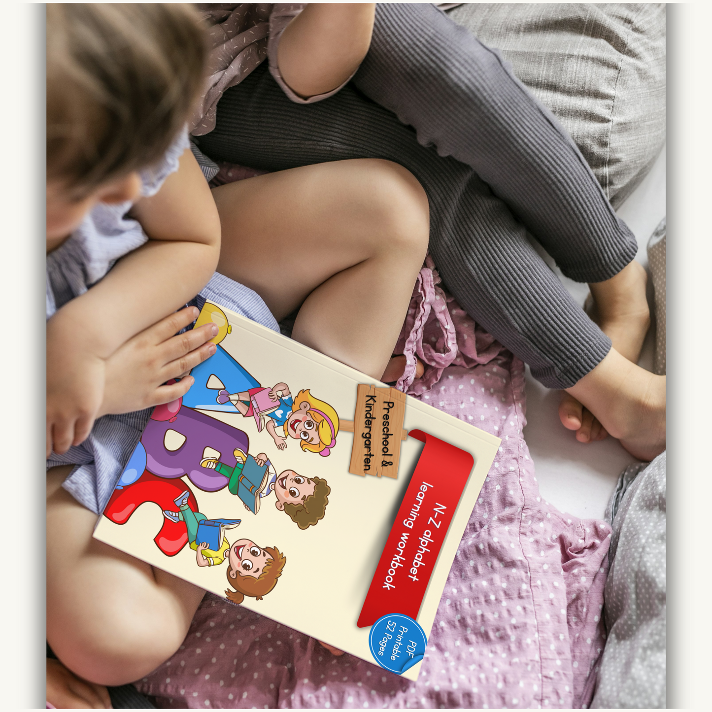 N-Z alphabet learning workbook for Preschool & kindergarten