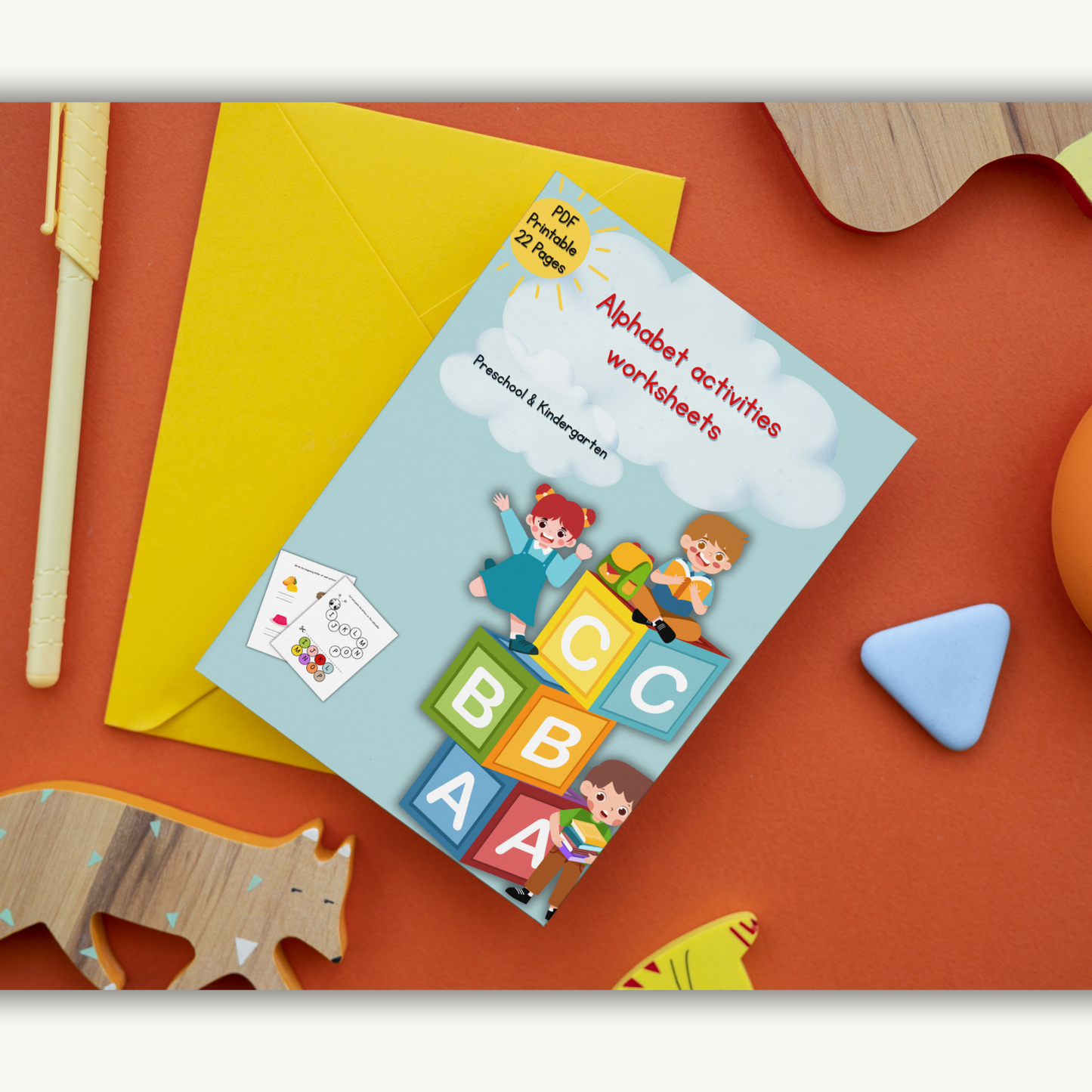 Alphabet activities worksheets for Preschool & kindergarten