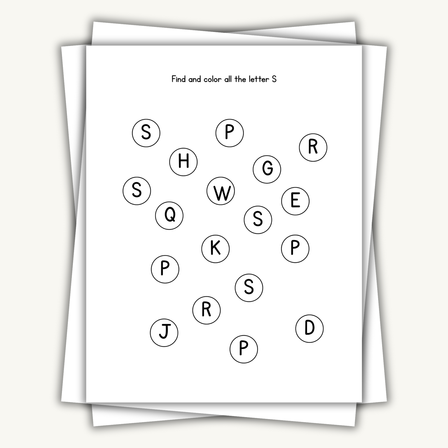 N-Z alphabet learning workbook for Preschool & kindergarten