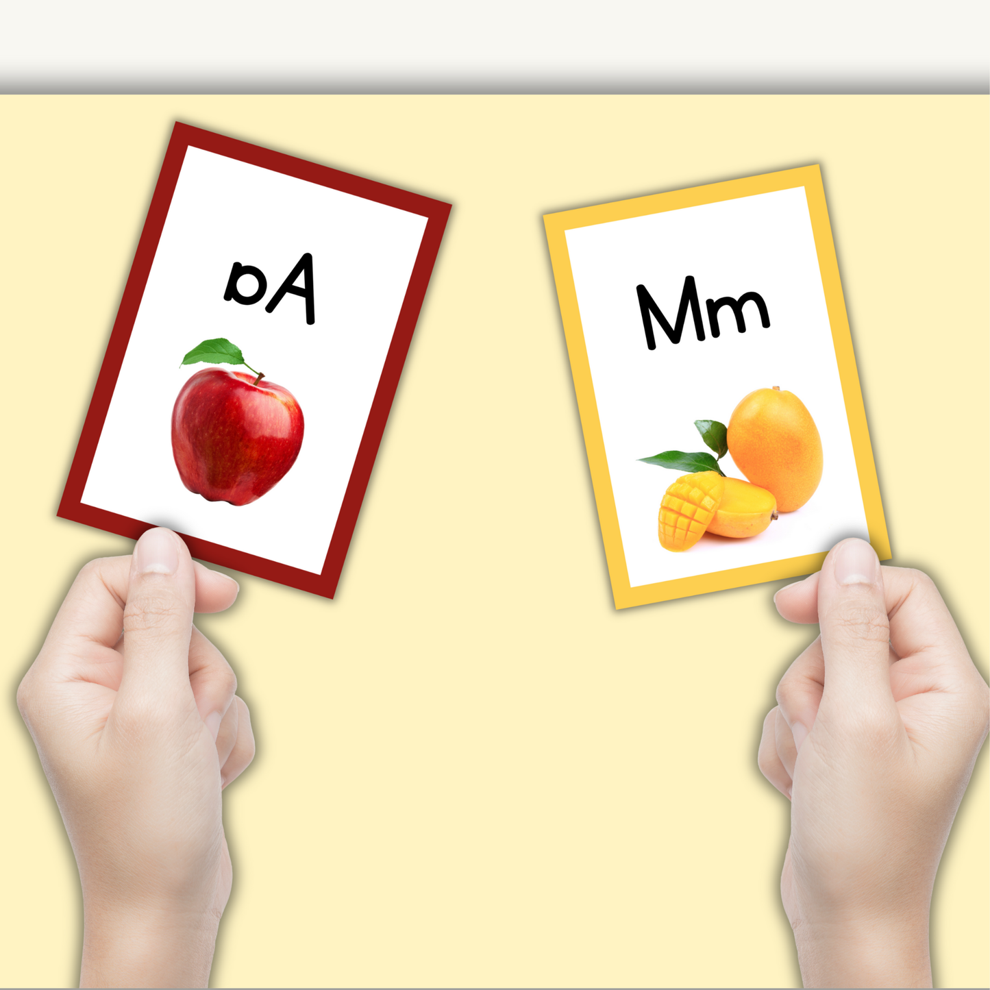 Printable alphabet flashcards for preschool and kindergarten