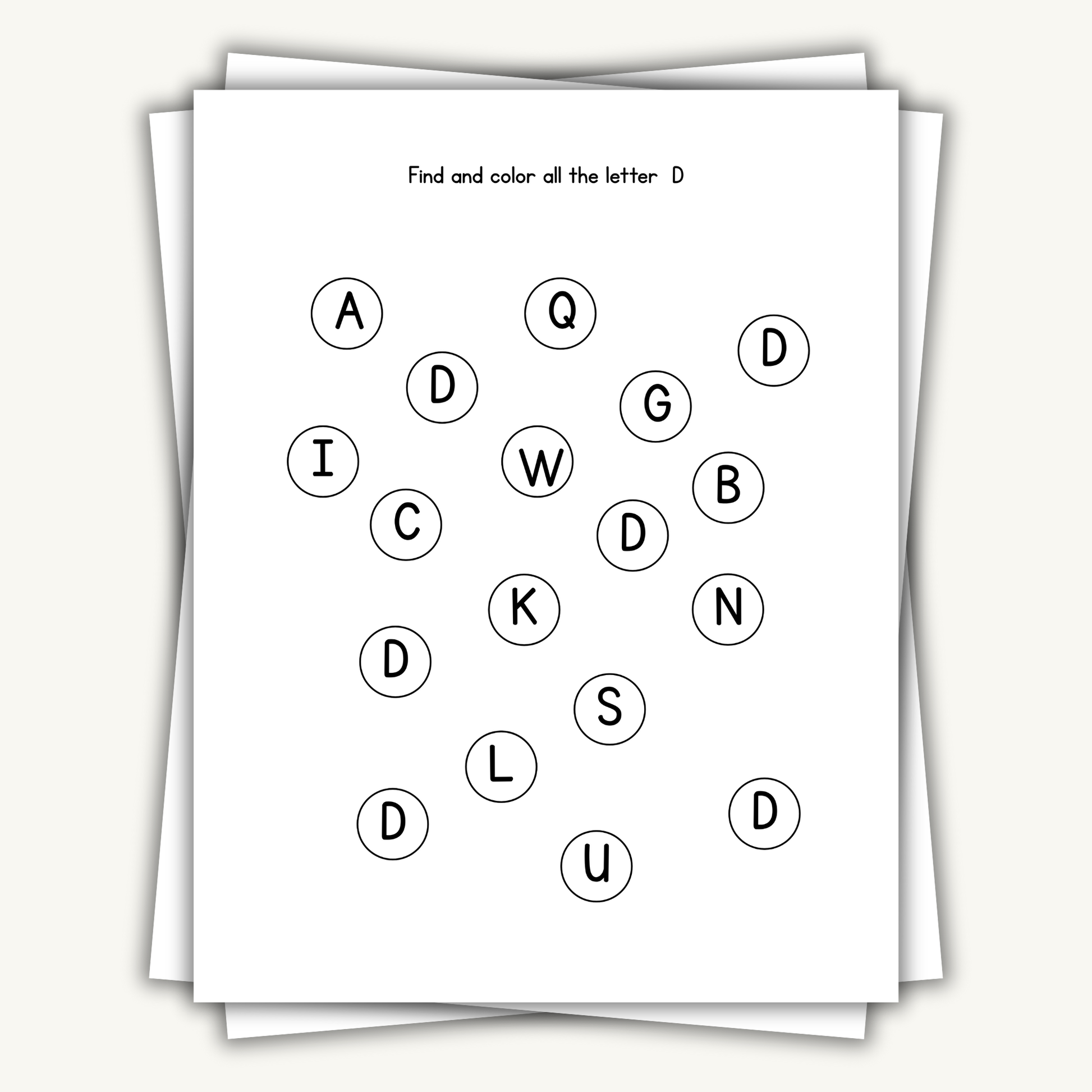 A–M Alphabet Learning Workbook for Preschool & Kindergarten