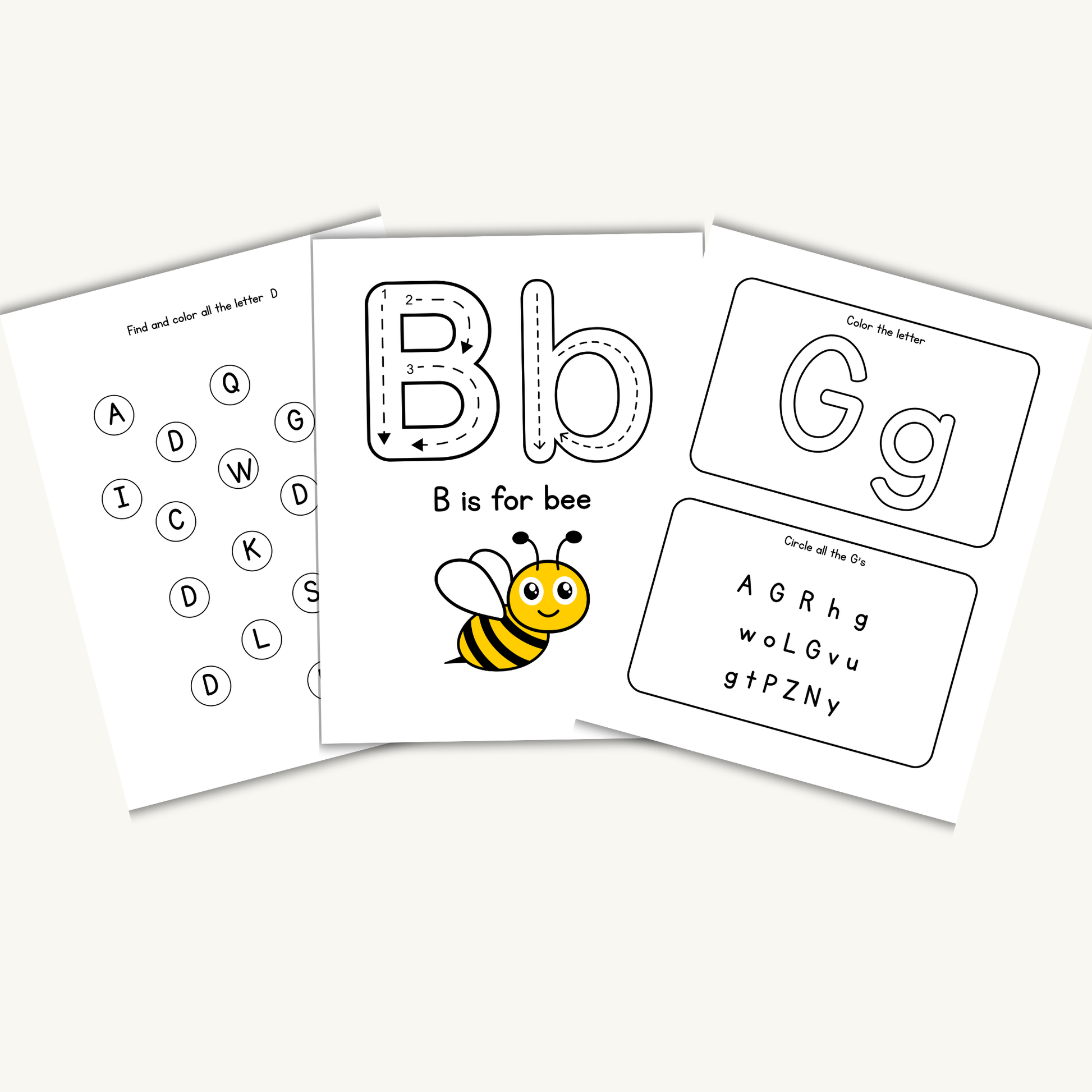 A–M Alphabet Learning Workbook for Preschool & Kindergarten