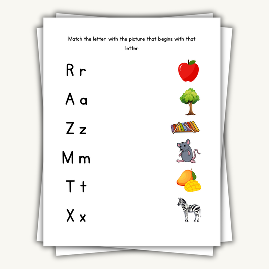 Alphabet activities worksheets for Preschool & kindergarten
