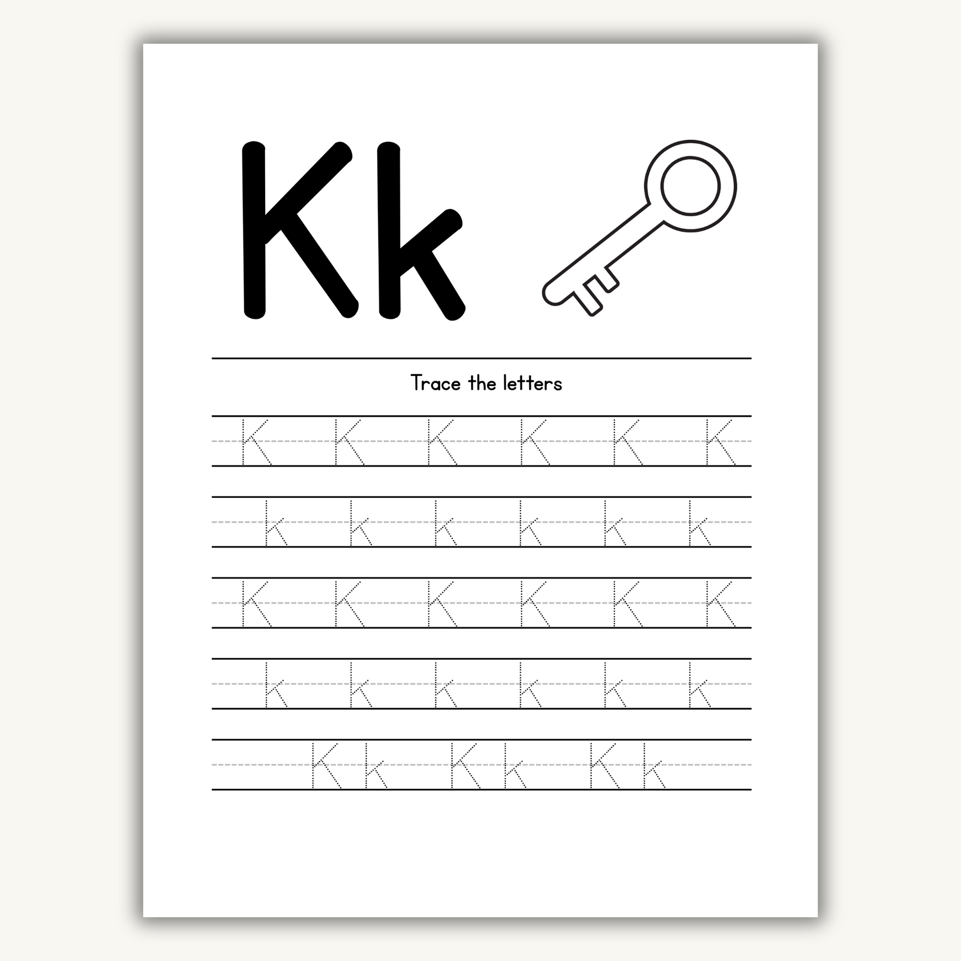 “A–Z alphabet tracing and activities workbook for preschool and kindergarten, instant download PDF”